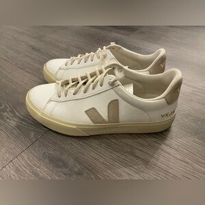 Veja Campo Cream and Tan Women’s Sneakers